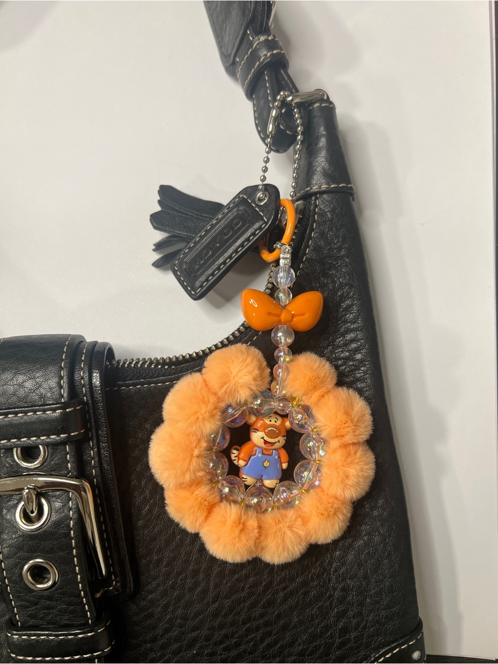 Tigger Pom Pom bag charm/ key chain